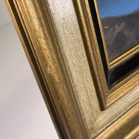 VTG 1971 Acrylic Painting Mid Century St Mary’s Lake Signed Framed Landscape - Picture 10 of 11